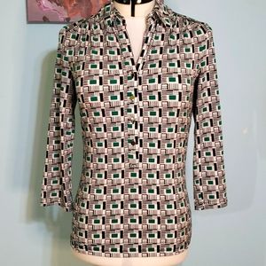 Alfani fitted 3/4 sleeve shirt